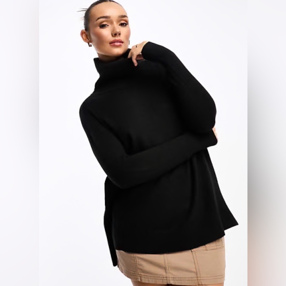 French Connection Classic Black Turtleneck Sweater